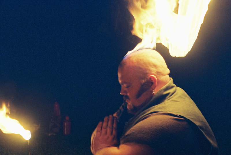 Flaming mohawk