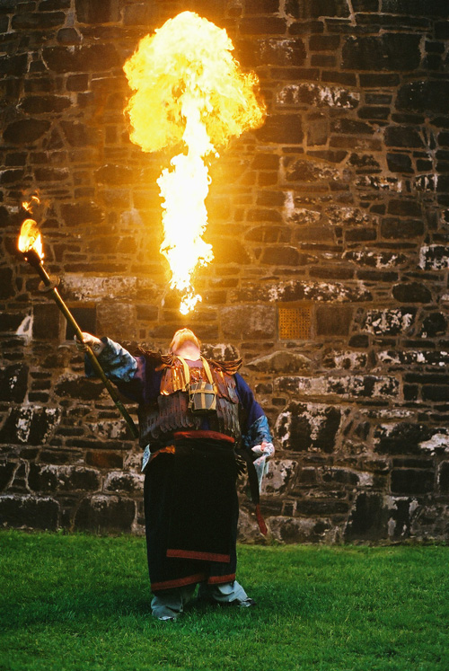 Ivan breathes fire